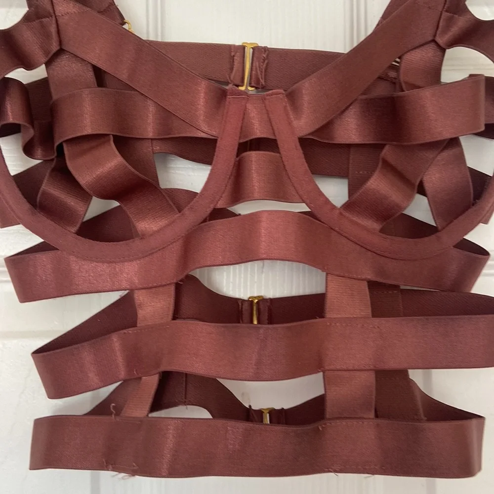 Brown Harness Strap Top - Picture 2 of 3